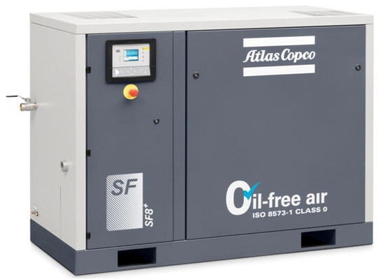 69dB VSD Pompa Vakum Kering, Kompresor Injeksi Air 18KW Atlas Copco AQ 18